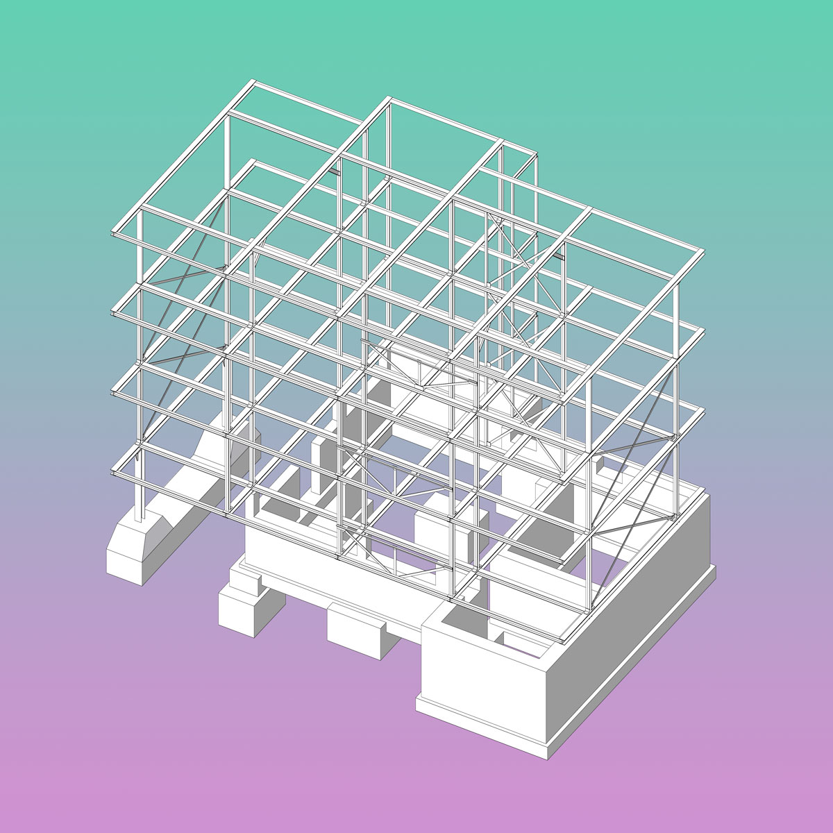 3d-visualisierung-des-fundamentes-und-der-fuer-die-damalige-zeit-ausserordentlich-fortschrittlichen-stahlskelett-struktur