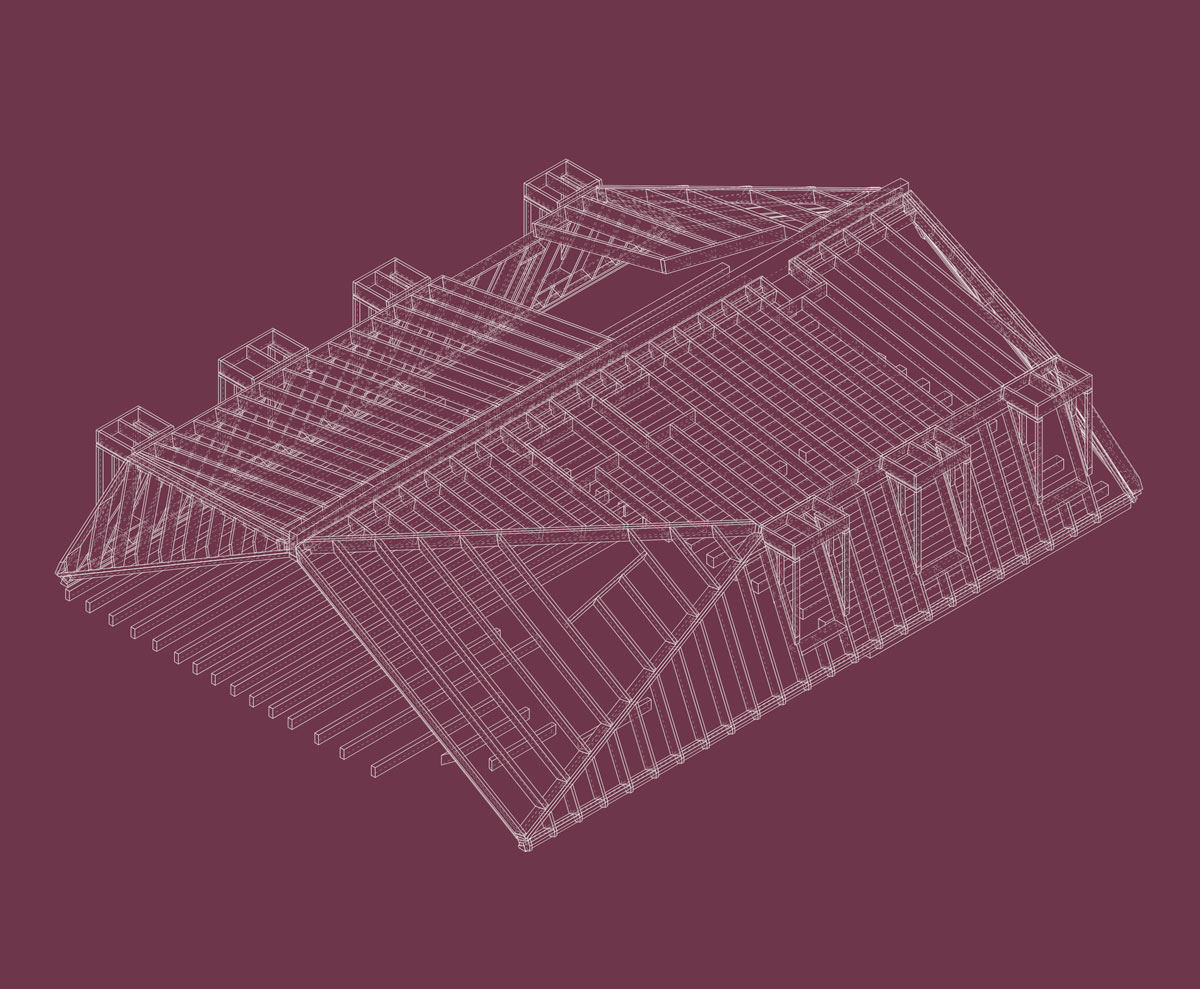 3d-visualisierung-der-aeusseren-tragstruktur-aus-holz-welche-computergestuetzt-abgebunden-und-vorgefertigt-wurde