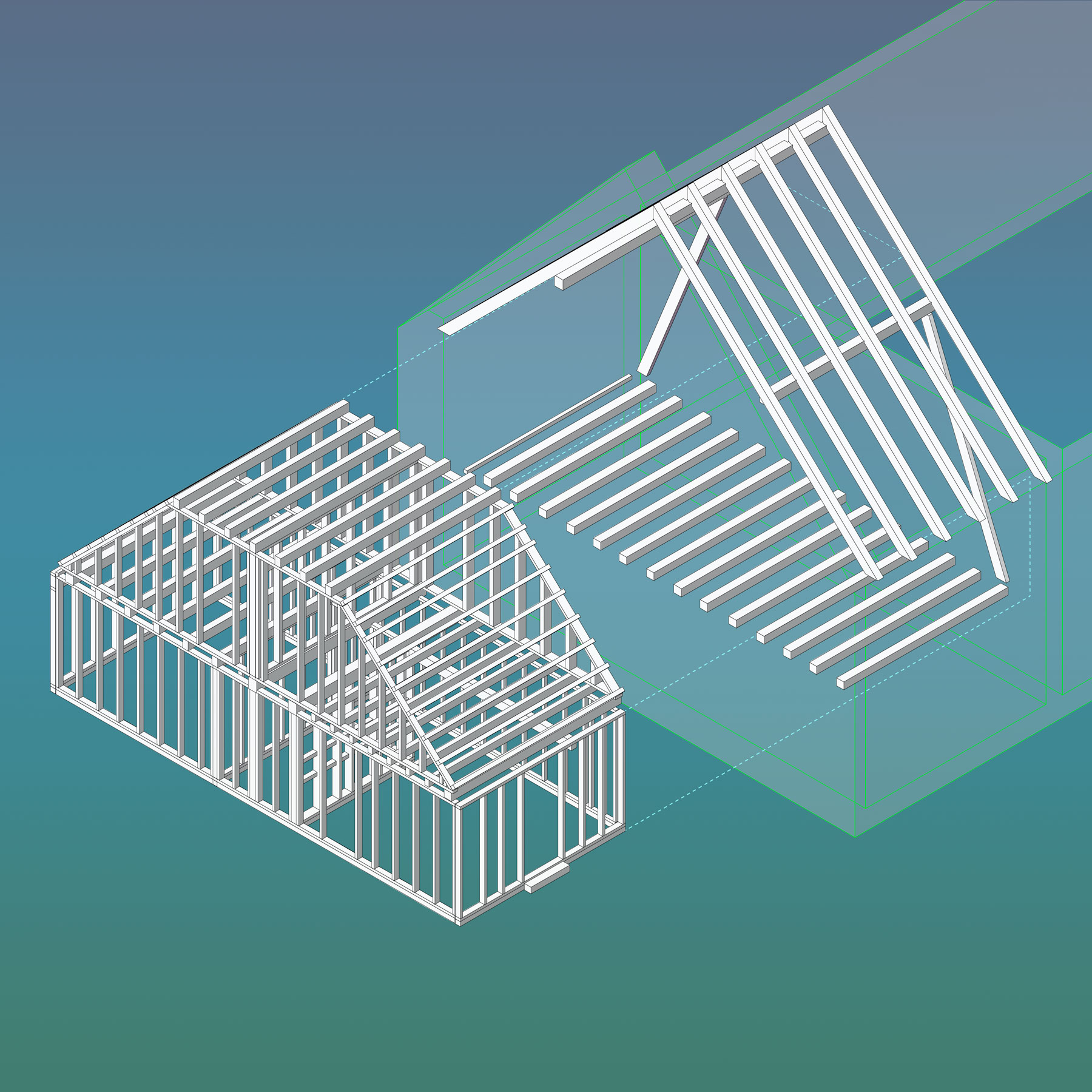 3d-visualisierung-der-holzstruktur-des-bestandes-und-des-neu-umgebauten-scheunen-teils-als-haus-im-haus